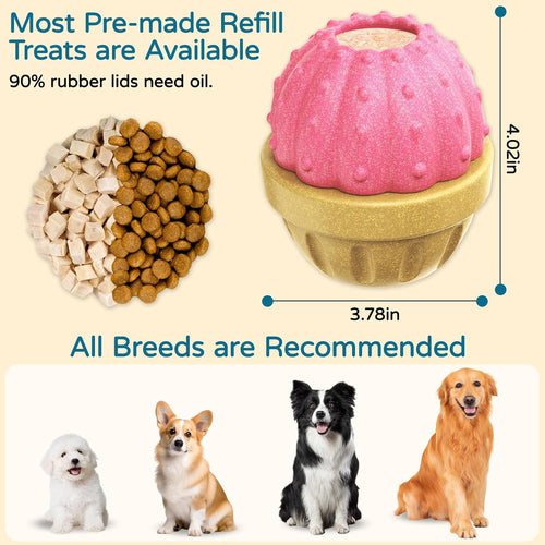 Long Lasting Interactive Dog Toys for Aggressive Chewers, Stuffed Dog Training Treats Dog Chew Toys to Keep Them Busy (Green)